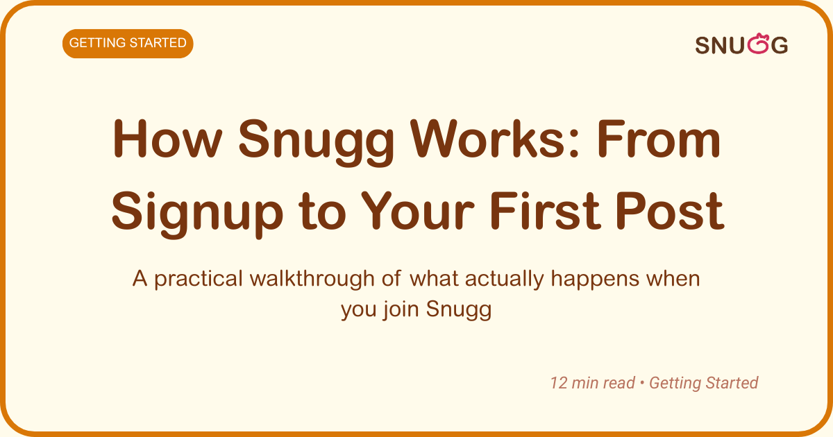 Eine praktische Anleitung für den Einstieg bei Snugg