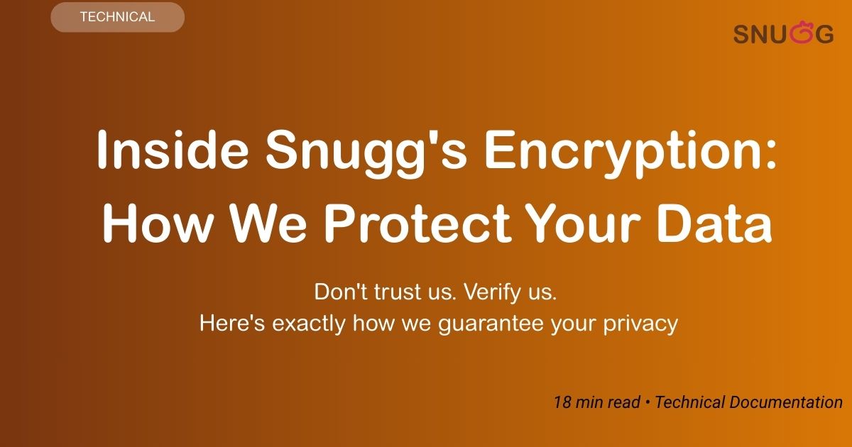 Inside Snugg's Encryption: How We Guarantee Privacy