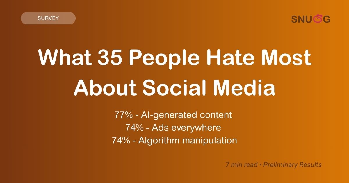We Asked 35 People What They Hate About Social Media. Privacy Ranked 4th.
