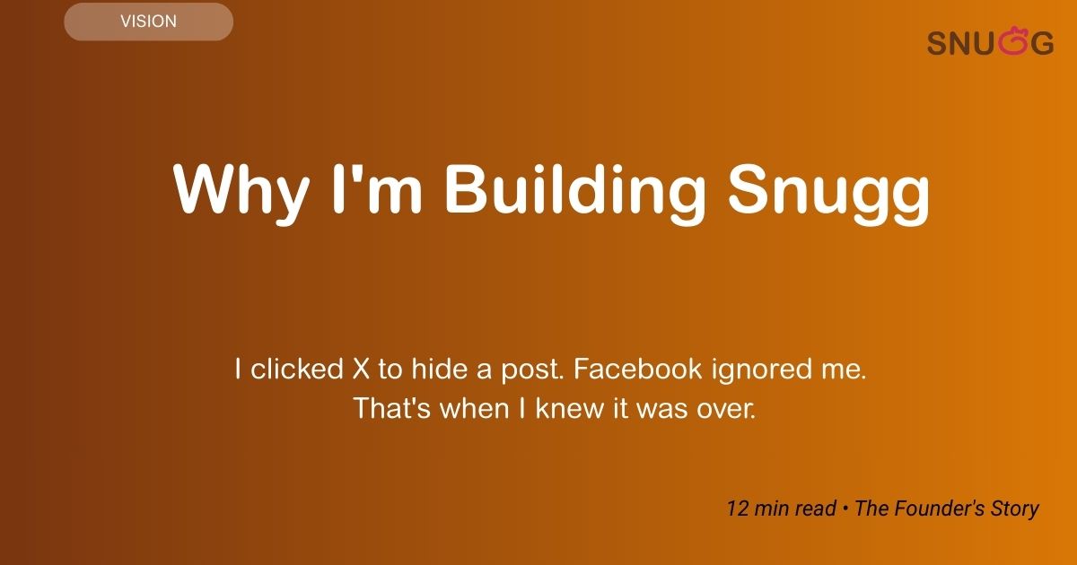 Why I'm Building Snugg