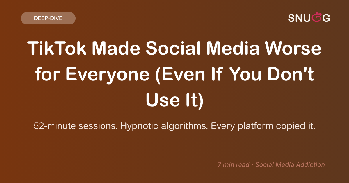 TikTok Made Social Media Worse for Everyone (Even If You Don't Use It)