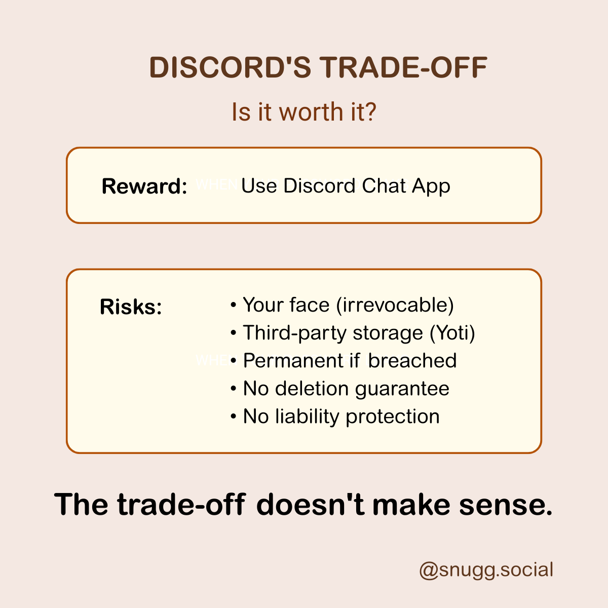El intercambio de Discord: datos biometricos por una app de chat